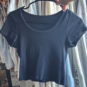 Dark Navy Brandy Melville Crop Top